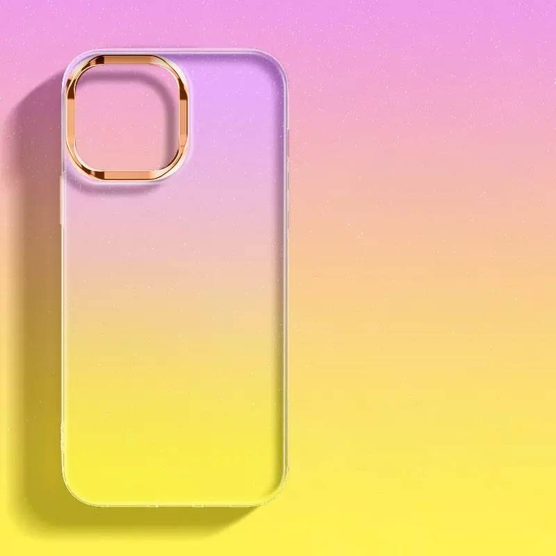 33018 iPhone 15Pro защитная крышка-чехол, градиент