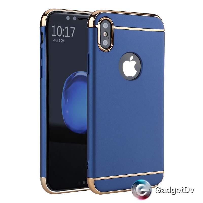 5132 iPhone X Защитная крышка пластиковая 360 Joyroom (синий)