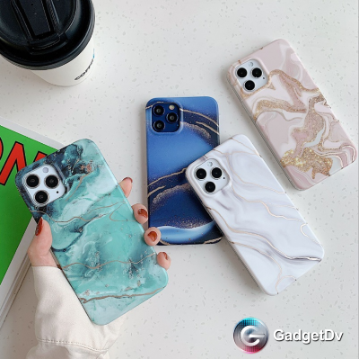 60355  iPhone 12/12Pro защитная крышка-чехол, "Мрамор"