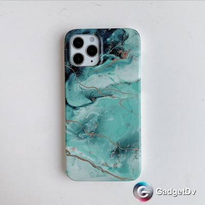 60355  iPhone 12/12Pro защитная крышка-чехол, "Мрамор"