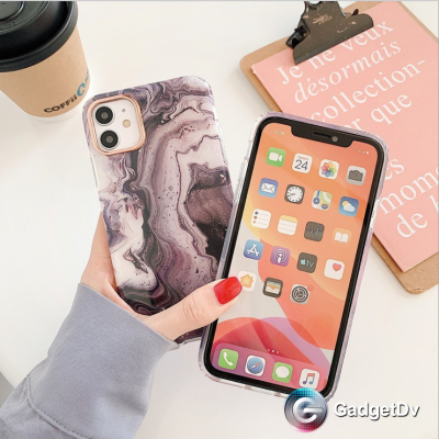 60355  iPhone 12/12Pro защитная крышка-чехол, "Мрамор"