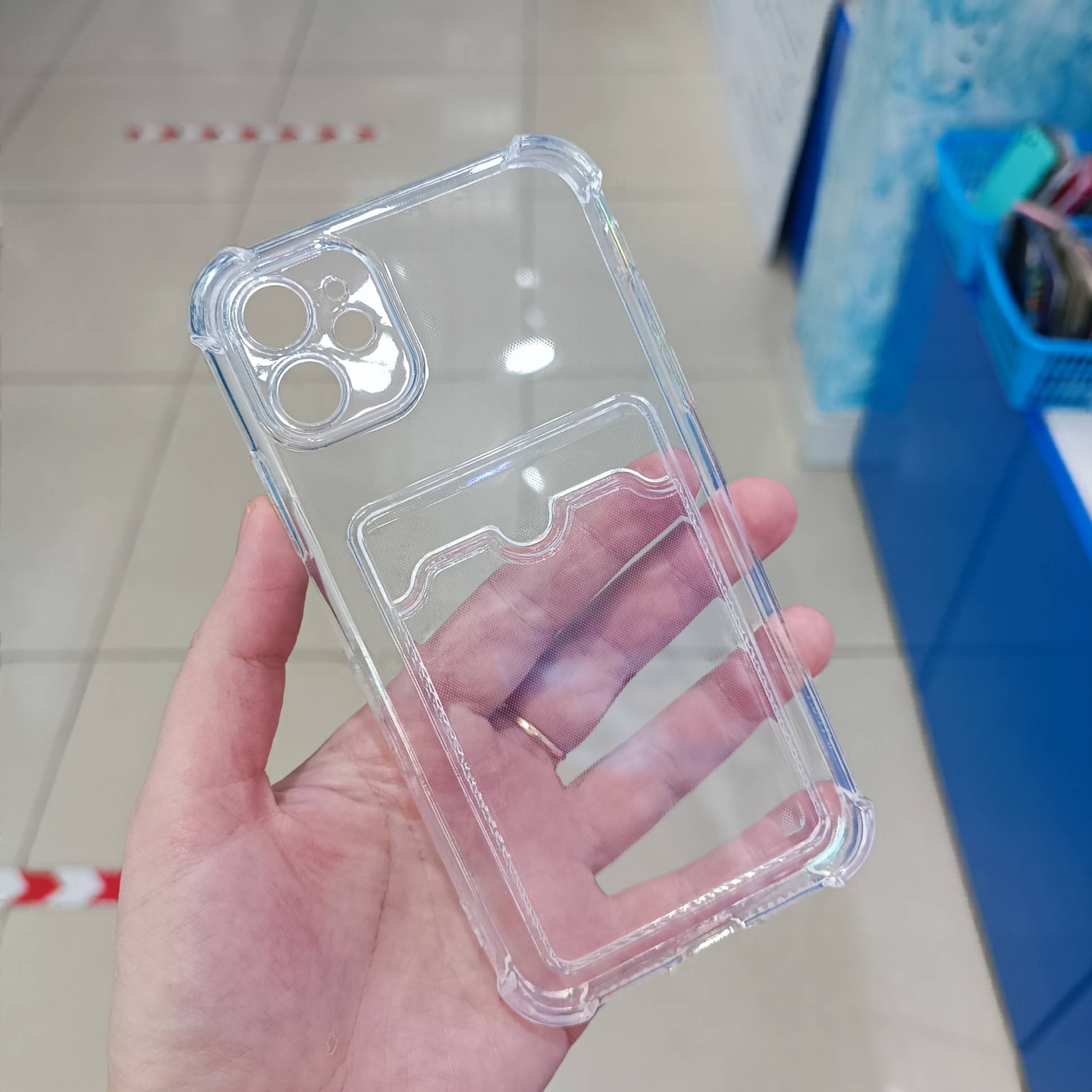 20576 iPhone 13 защитная крышка-чехол, с кармашком