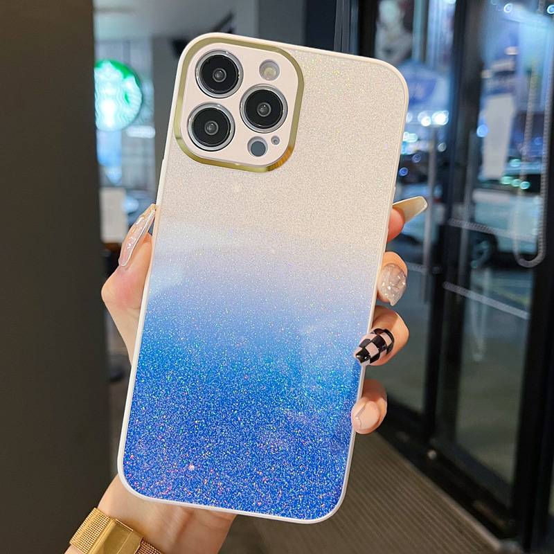 20971 Samsung A23 защитная крышка-чехол, блестки градиент