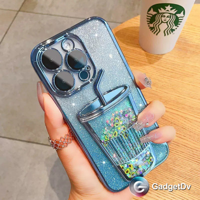 23248  iPhone13 Pro защитная крышка-чехол, сыпучие блестки