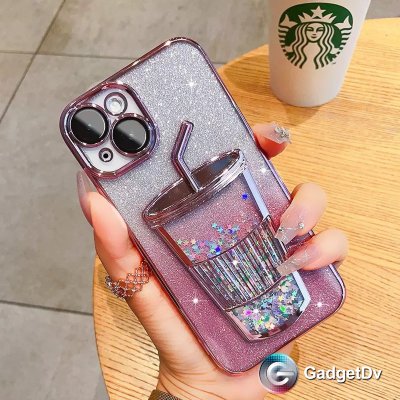 23248  iPhone13 Pro защитная крышка-чехол, сыпучие блестки