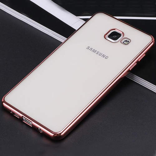 1468 SamsungA5 (2016) Защитная крышка силиконовая (розовое золото)
