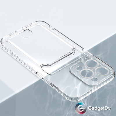20577 iPhone13 Pro защитная крышка-чехол с кармашком