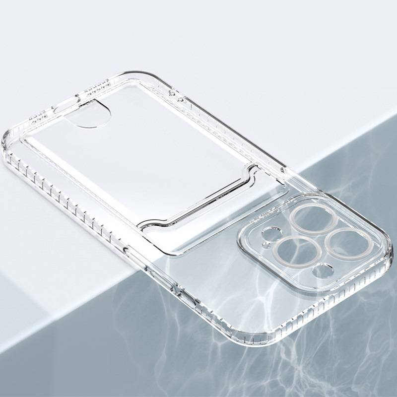 20577 iPhone13 Pro защитная крышка-чехол с кармашком