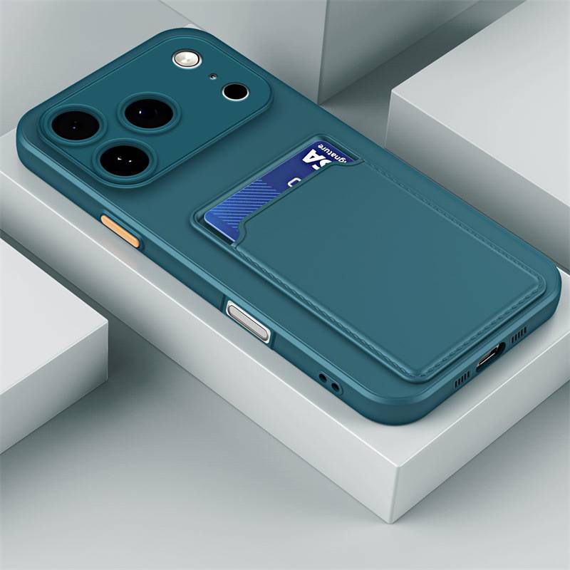 20577 iPhone13 Pro защитная крышка-чехол с кармашком