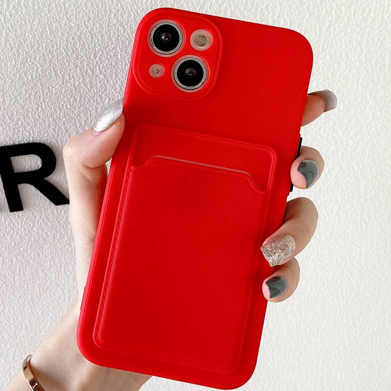 20577 iPhone13 Pro защитная крышка-чехол с кармашком