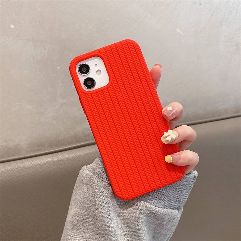 20972 iPhone 11 защитная крышка-чехол, Silicone Case рифленая