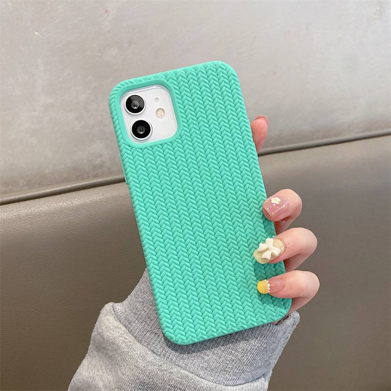 20972 iPhone 11 защитная крышка-чехол, Silicone Case рифленая
