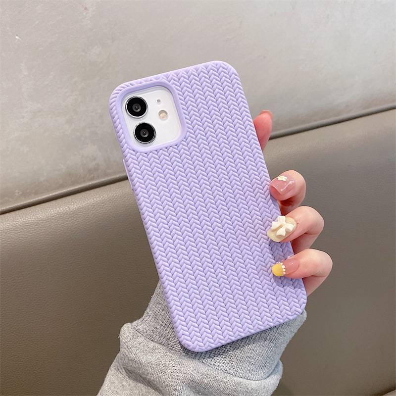20972 iPhone 11 защитная крышка-чехол, Silicone Case рифленая