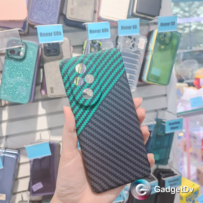 35080 Honor 200 Pro защитная крышка-чехол под карбон