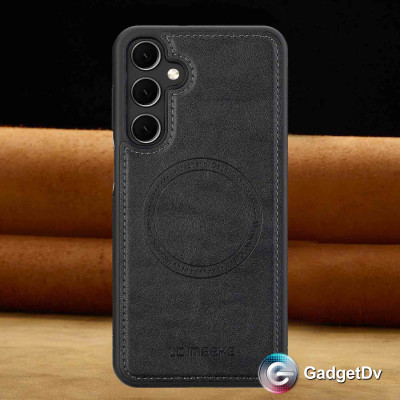 37072 Samsung A55 защитная крышка-чехол, MafSafe кож.