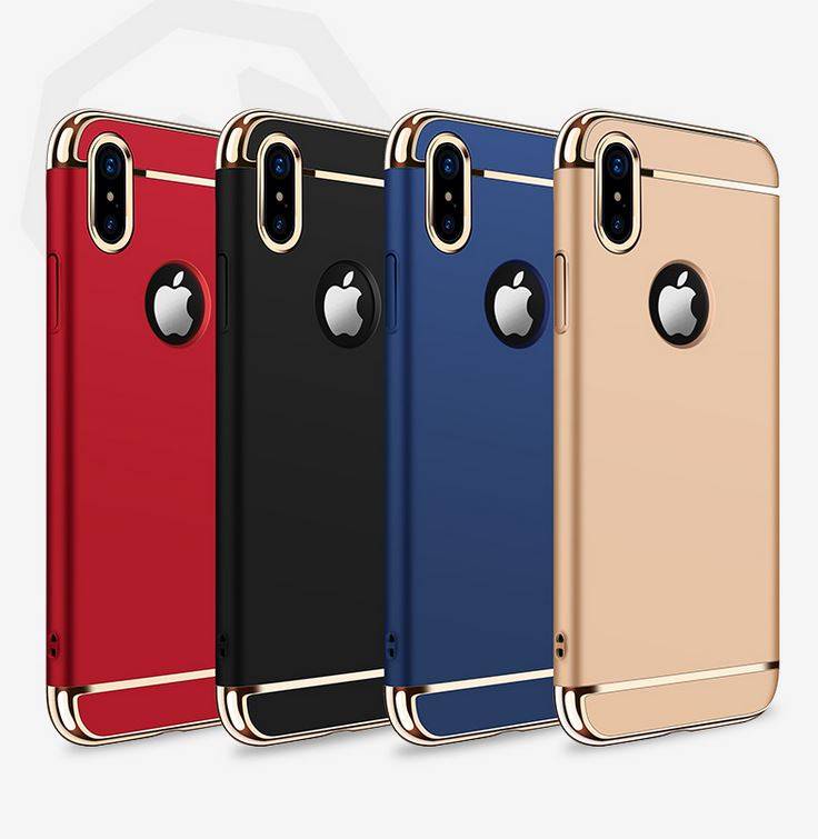 5134 iPhone X Защитная крышка пластиковая 360 Joyroom (золото)
