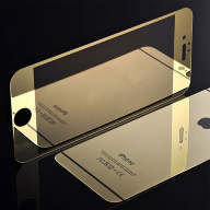 8757 Защитное стекло  iPhone 7Plus/8Plus комплект 0,3mm (золото)