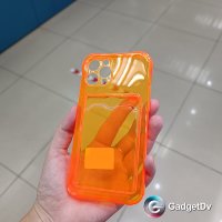 20776  iPhone13 Pro защитная крышка-чехол прозрачный с кармашком