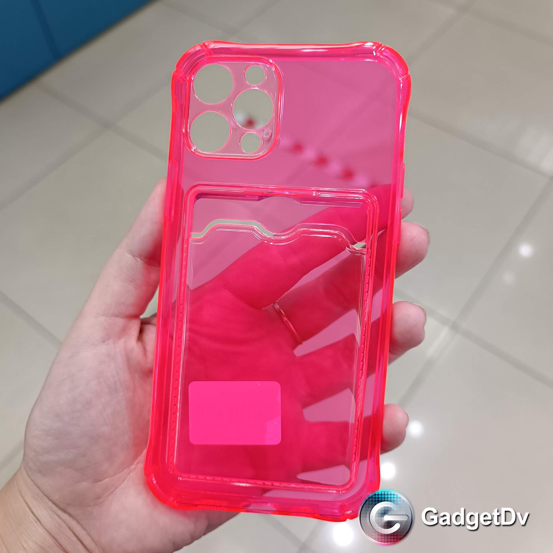 20776 iPhone13 Pro защитная крышка-чехол прозрачный с кармашком