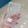 20776 iPhone13 Pro защитная крышка-чехол прозрачный с кармашком