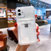 20776 iPhone13 Pro защитная крышка-чехол прозрачный с кармашком