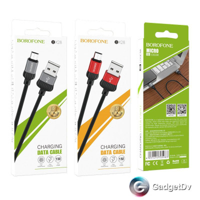 60375 Кабель micro USB 1m, Borofon X28