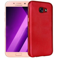 2547 Samsung A3 (2017) Защитная крышка силиконовая (красный)