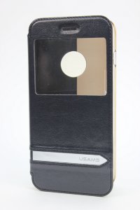 17-974  iPhone6+ Чехол-книжка (черный)