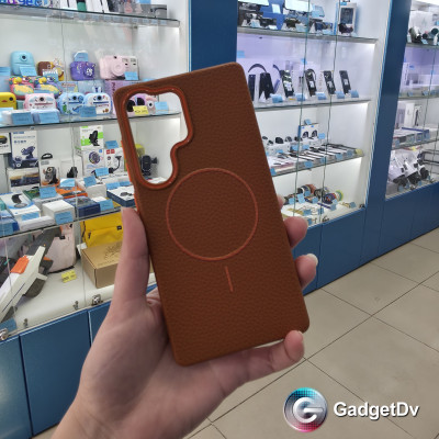 38501 Samsung S25 Ultra защитная крышка-чехол, кож. с MagSafe