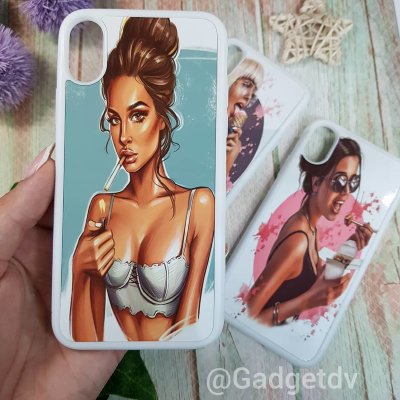 11463 Защитная крышка  iPhone X /XS силикон с рисунком