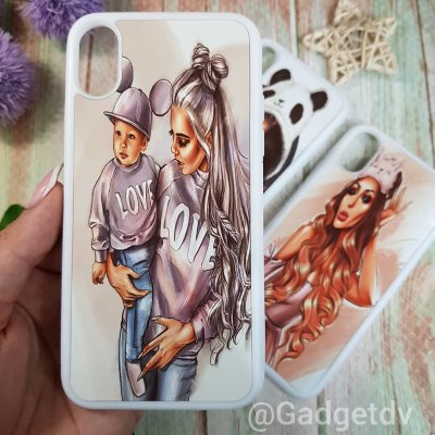11463 Защитная крышка  iPhone X /XS силикон с рисунком