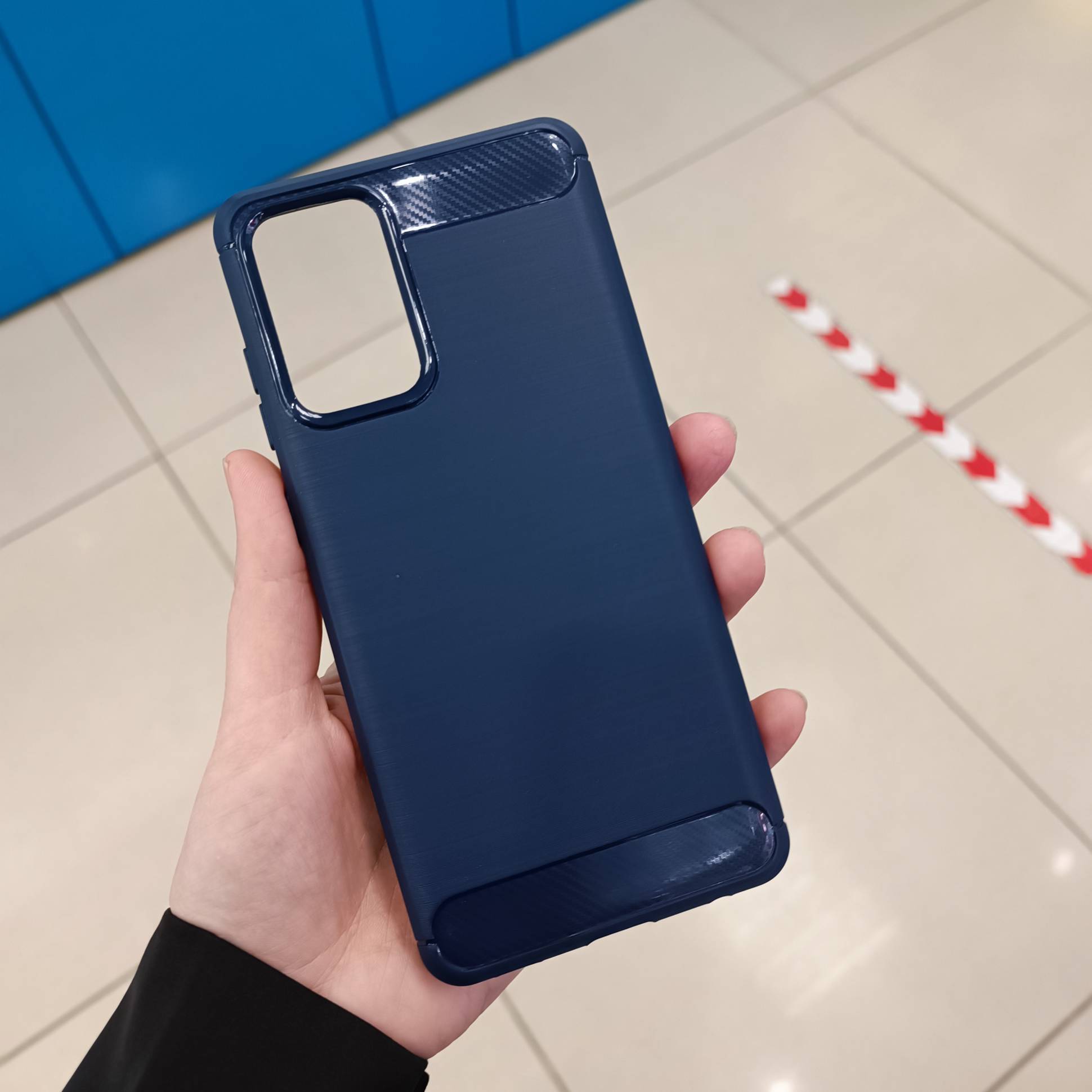 20580 Samsung A72 защитная крышка-чехол, силикон фактурный