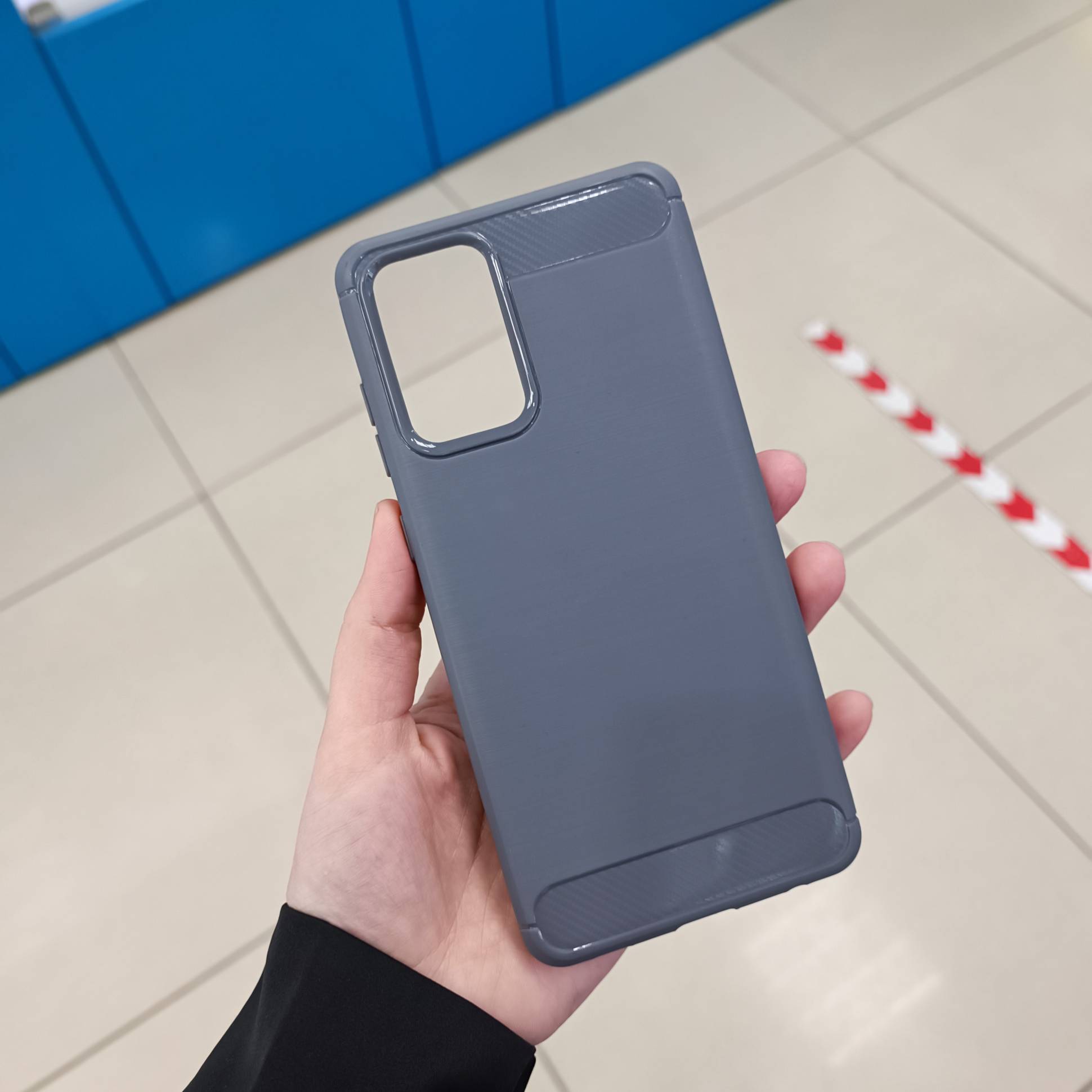 20580 Samsung A72 защитная крышка-чехол, силикон фактурный