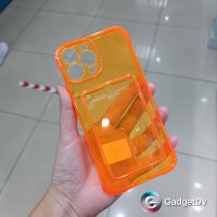 20778  iPhone13 ProMax защитная крышка-чехол, прозрачный с кармашком