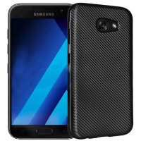 2548 Samsung A5 (2017) Защитная крышка силиконовая (черный)