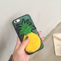4736 iРhone8+ Защитная крышка (зеленый ананас)