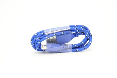 5-79 Кабель USB iPhone5 (тканевый, синий) 5-79 USB iPhone5 (тканевый, синий)