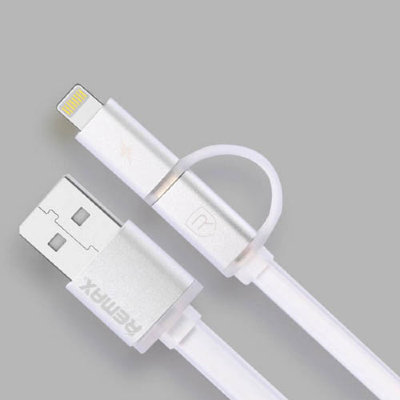 5-996 Кабель USB 2 в1 1m (белый) 5-996 USB 2 в1 1m (белый)