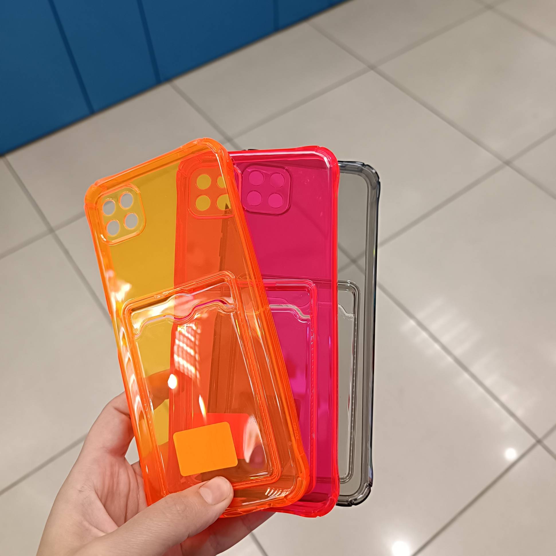 20779 Samsung A22s 5G защитная крышка-чехол, прозрачная с кармашком