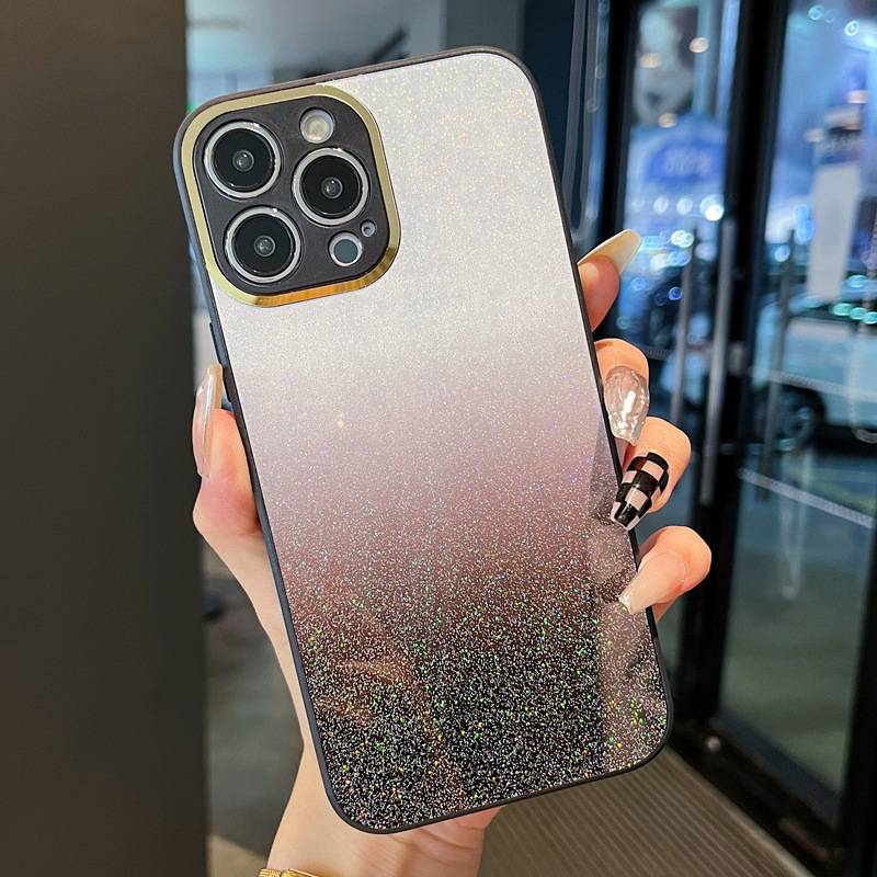 20976 Samsung A22 защитная крышка-чехол, блестки градиент