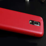 9832 Galaxy S5 Защитная крышка кожаная (розовый)