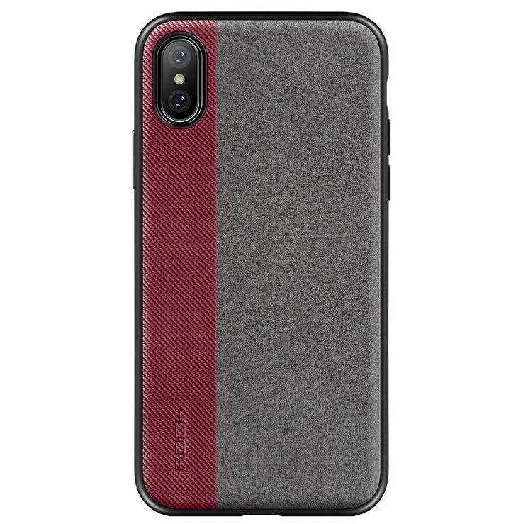 5101 iPhone X Защитная крышка силиконовая Rock (красный)