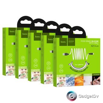 60051 Кабель USB lightning 1 м,2.4A Hoco X21 plus