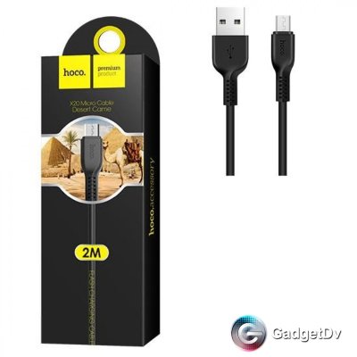 60378 Кабель micro USB 2m, Hoco X20