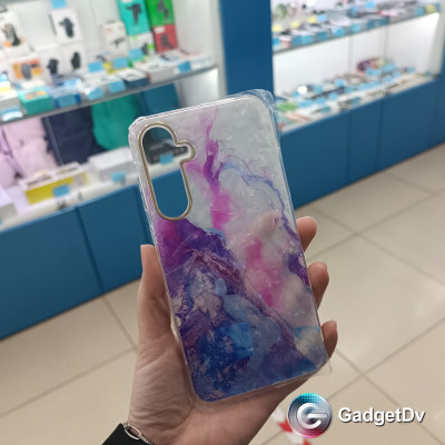 34098 Samsung A35 защитная крышка-чехол, мрамор