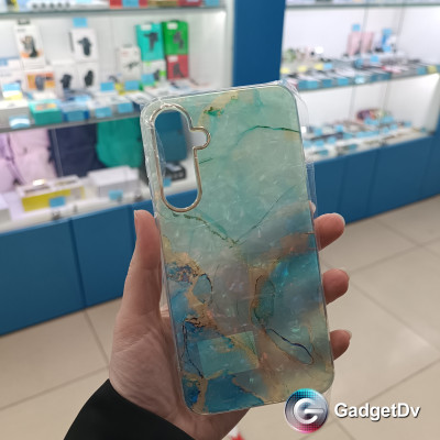 34098 Samsung A35 защитная крышка-чехол, мрамор