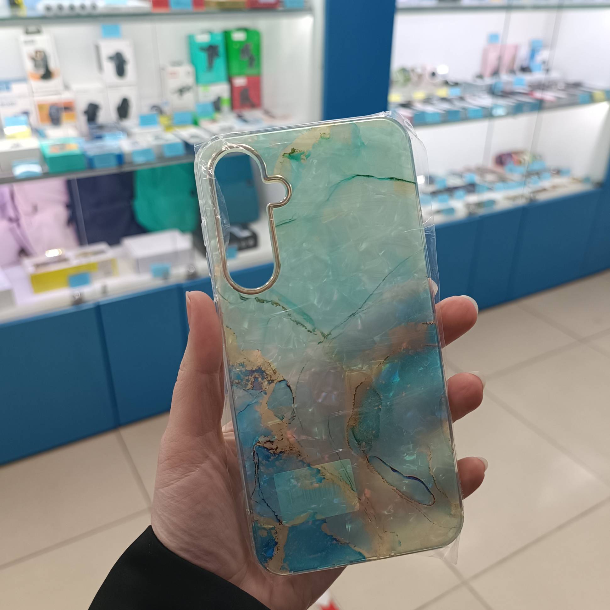 34098 Samsung A35 защитная крышка-чехол, мрамор