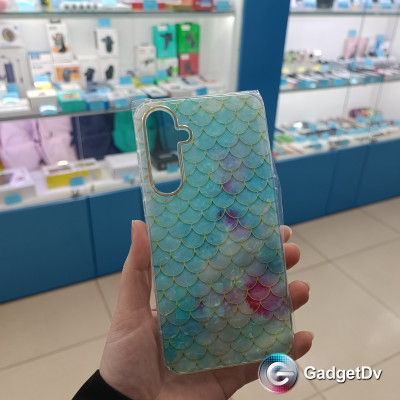 34098 Samsung A35 защитная крышка-чехол, мрамор