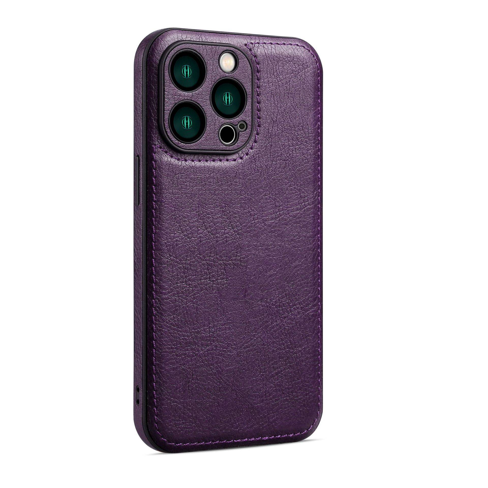 38086 Защитная крышка iPhone 14Pro Max, кож. однотонный
