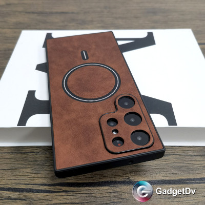 38399 Samsung S24FE защитная крышка-чехол MagSafe под замшу